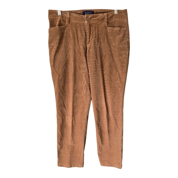 Talbots Courdory Pants Women Size 8P Brown Signature Retro Casual Logo - Picture 1 of 12